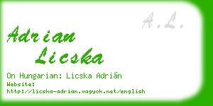 adrian licska business card