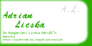 adrian licska business card